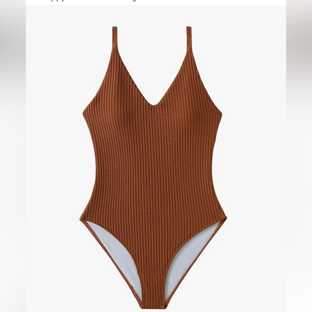 SweatyRocks Women's V Neck One Piece Swimsuit new 🆕